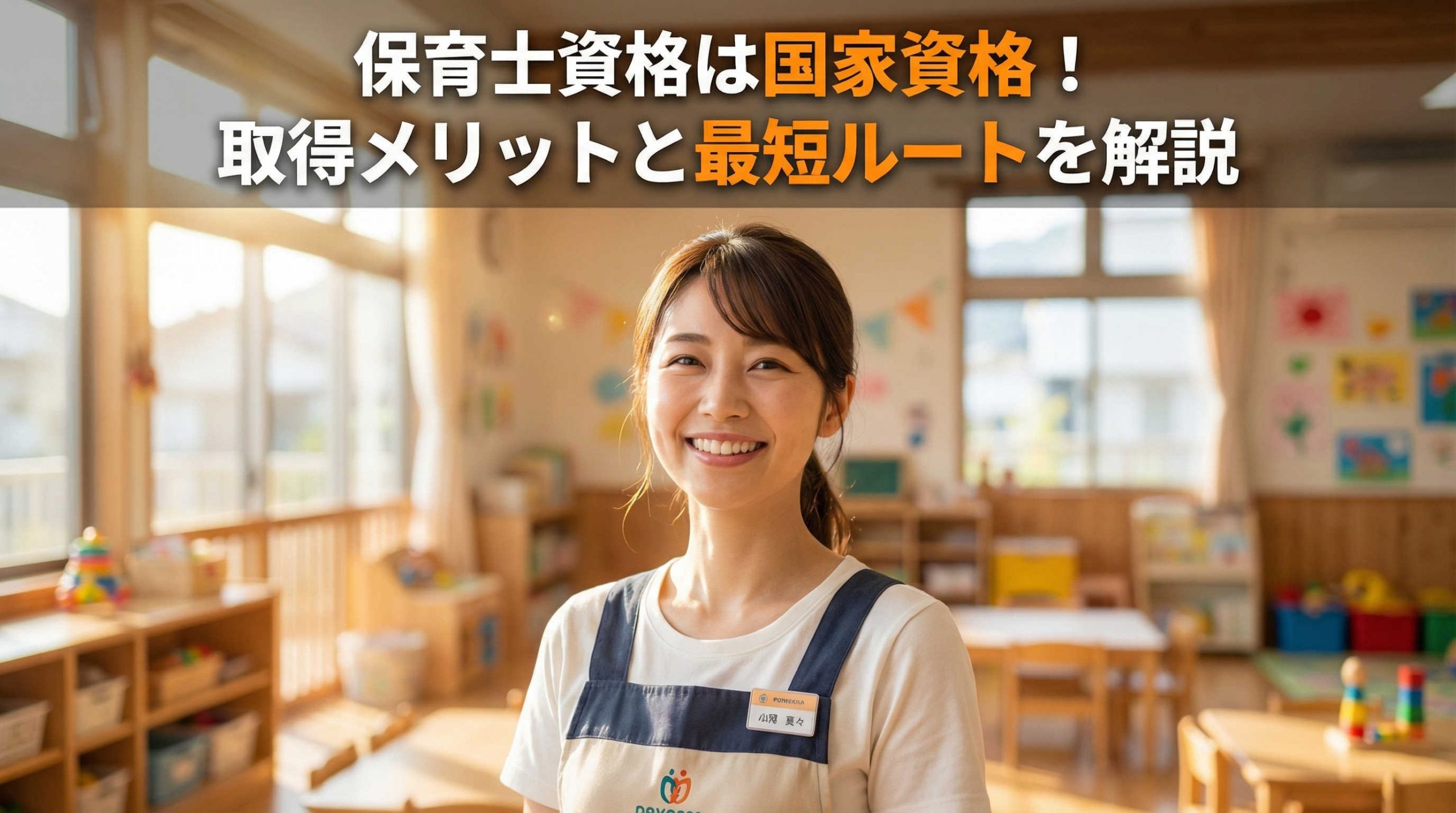 保育士資格は国家資格！取得メリットと最短ルートを解説