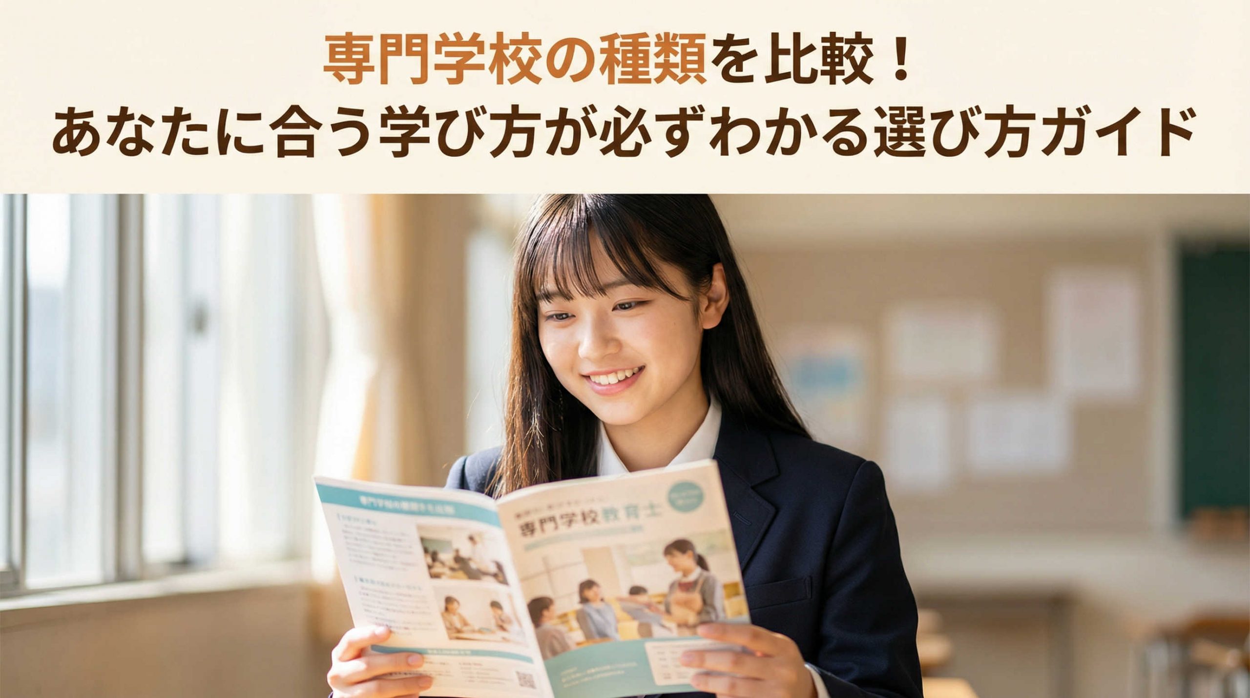 専門学校の種類を比較！あなたに合う学び方が必ずわかる選び方ガイド