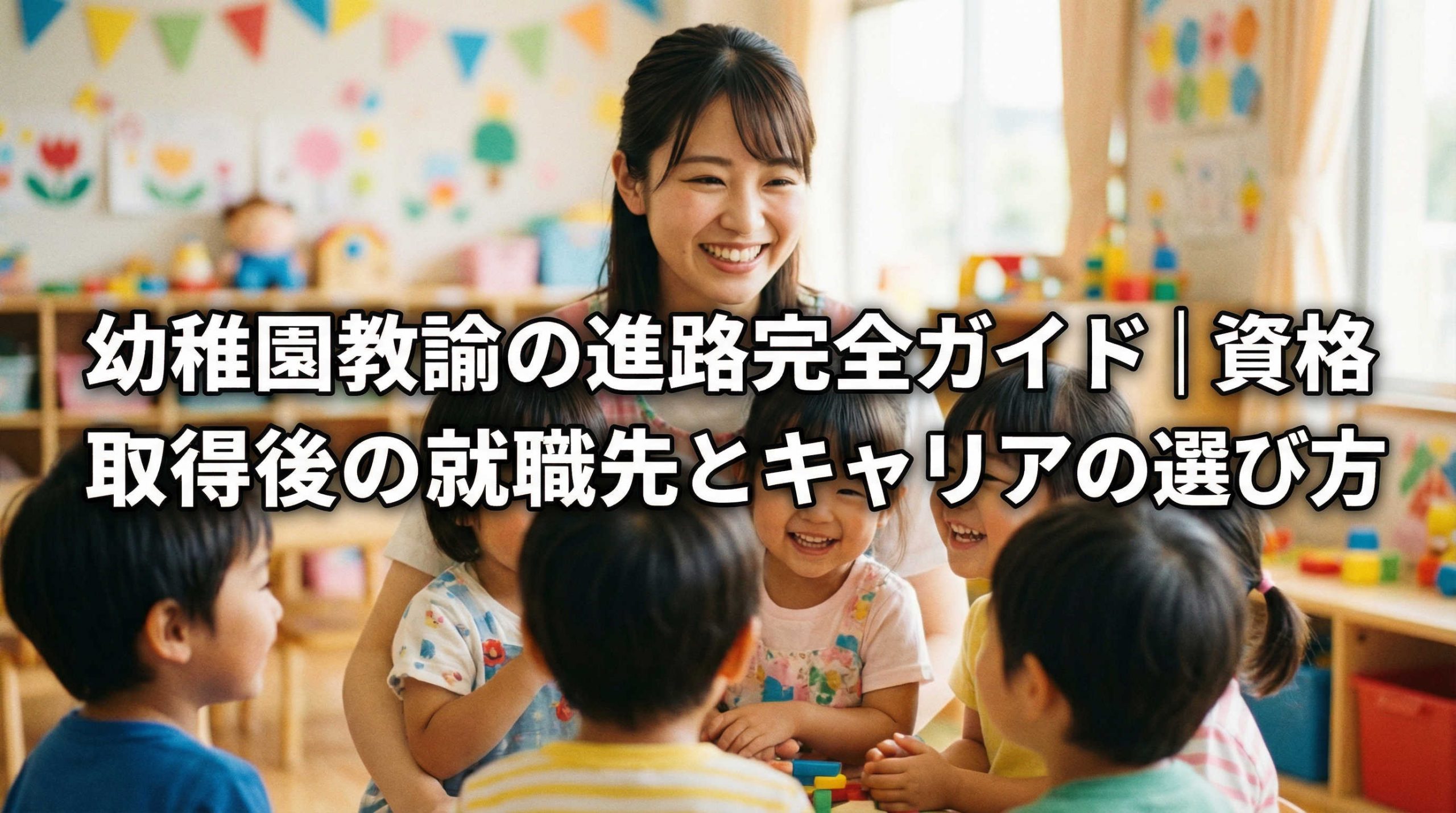幼稚園教諭の進路完全ガイド│資格取得後の就職先とキャリアの選び方