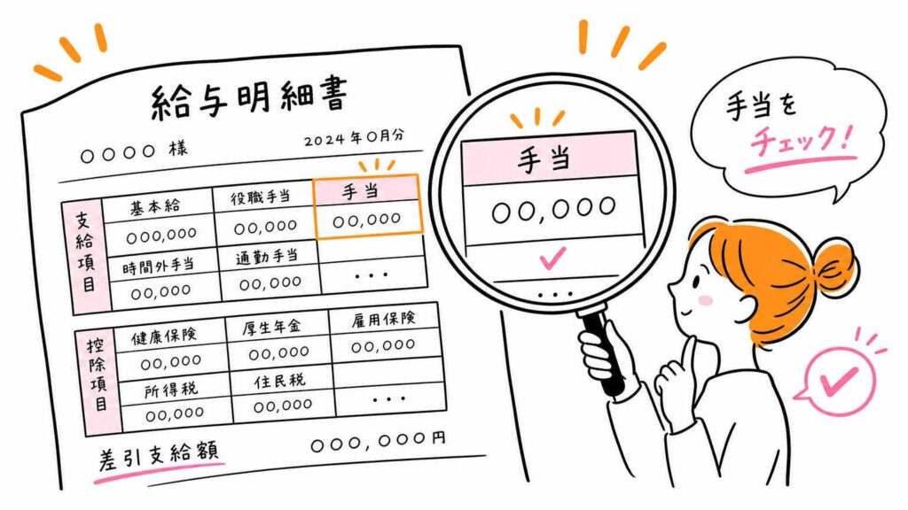 自分の処遇改善手当を確認する方法 