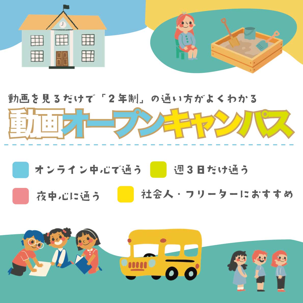 動画で通い方がわかる